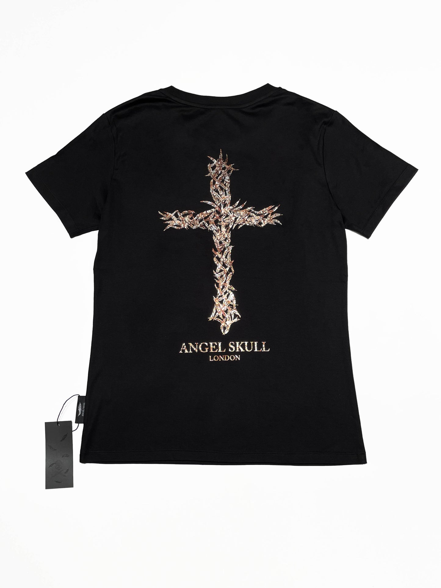 ANGEL SKULL Feather SERIES Snake Skin Cross Angel