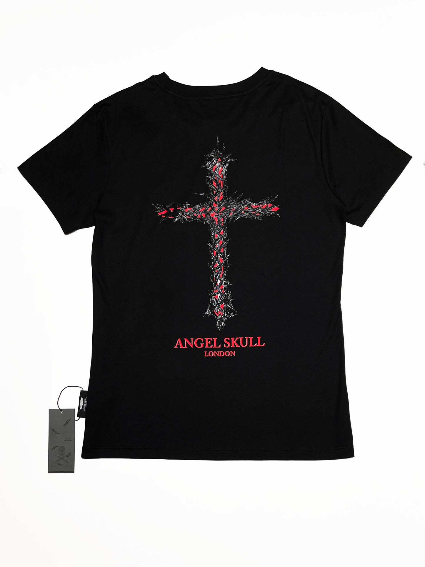 ANGEL SKULL Feather SERIES Red Cross Angel