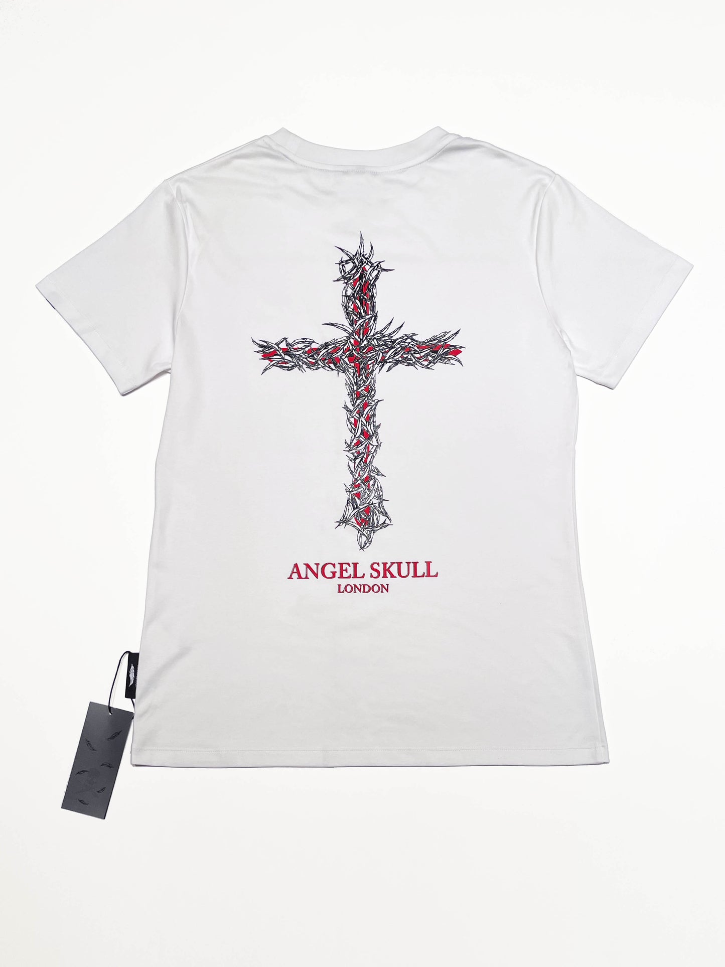 ANGEL SKULL Feather SERIES Red Cross Angel